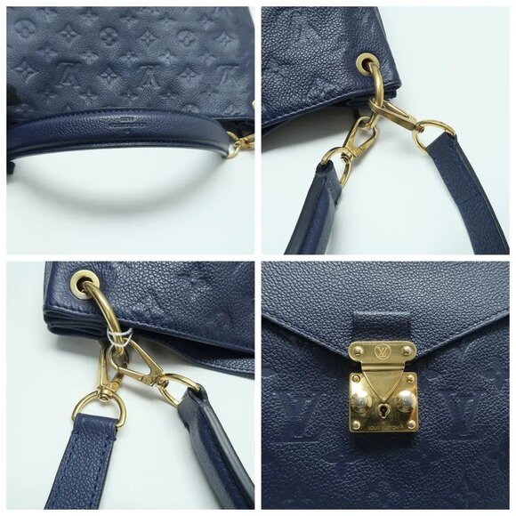 Louis Vuitton Metis Navy Monogram Leather Satchel 1370-032225 - Picture 7 of 12